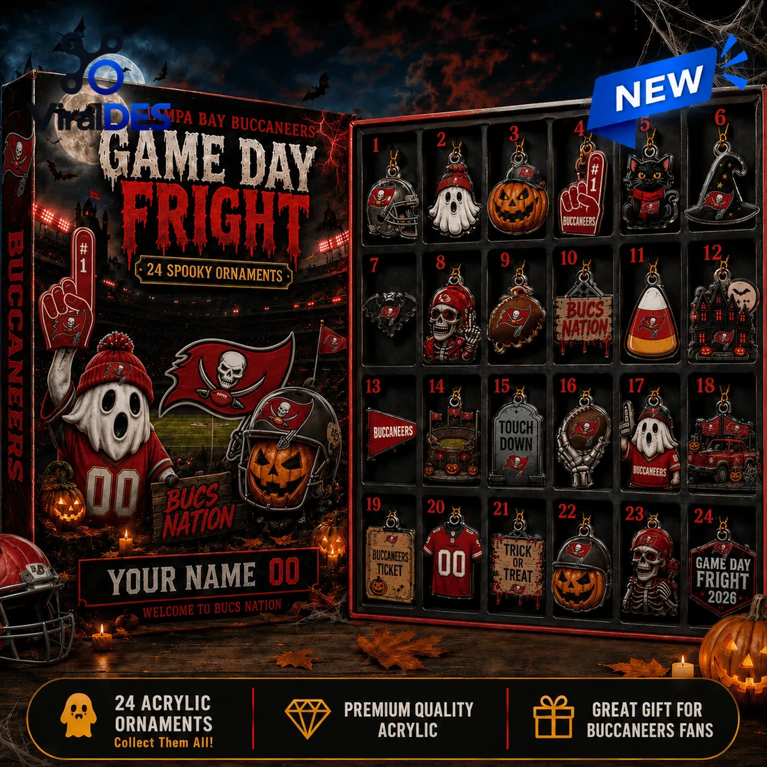Tampa Bay Buccaneers Halloween 2026 Advent Calendar Tampa Bay Buccaneers Halloween 2026 Advent Calendar