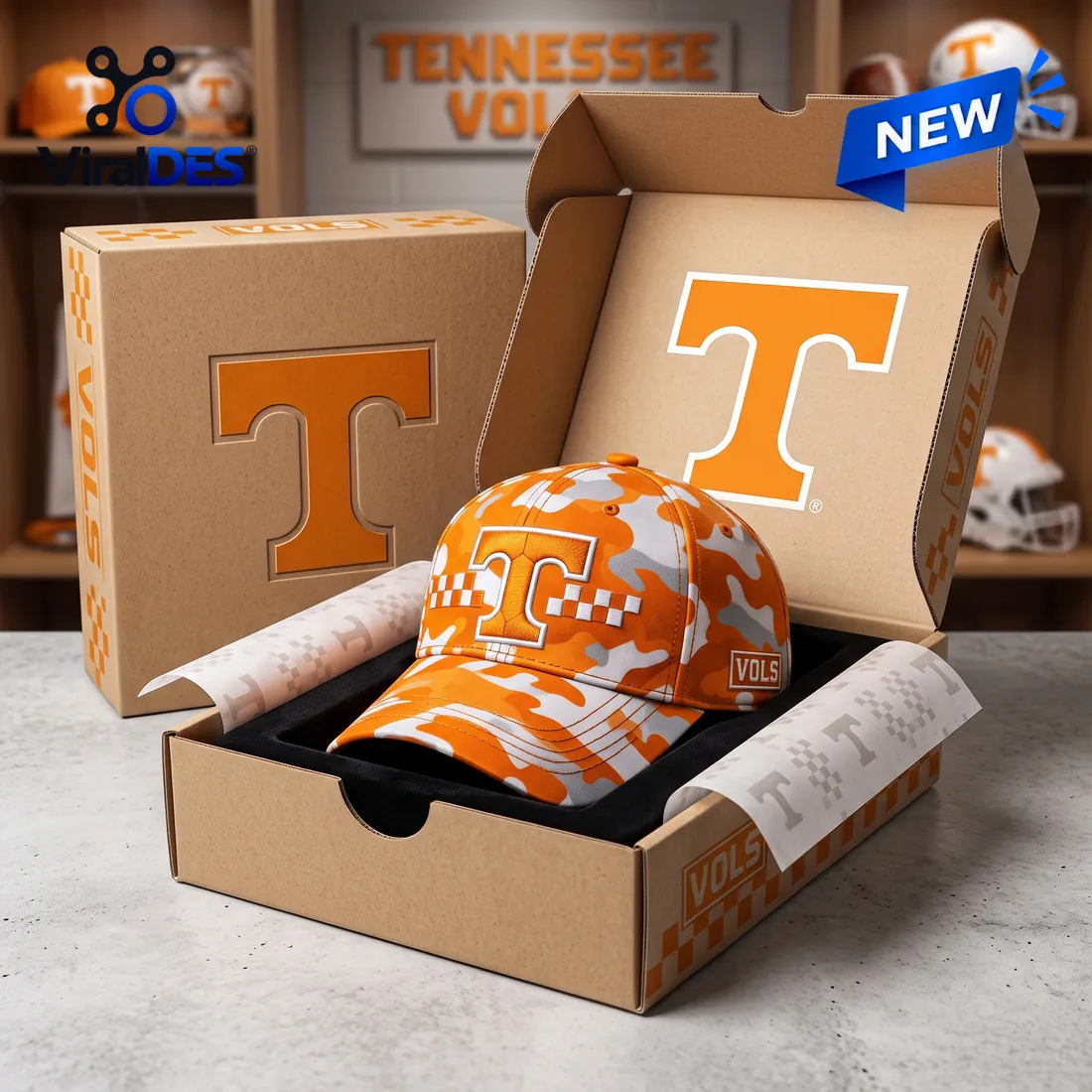 Tennessee Volunteers Orange Camo Classic Cap Tennessee Volunteers Orange Camo Classic Cap