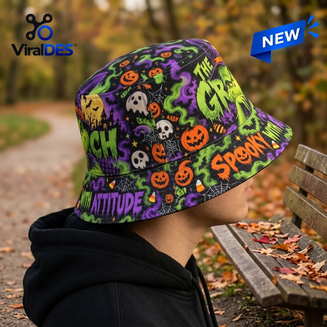 The Grinch Halloween Witch Hat Bucket Hat The Grinch Halloween Witch Hat Bucket Hat