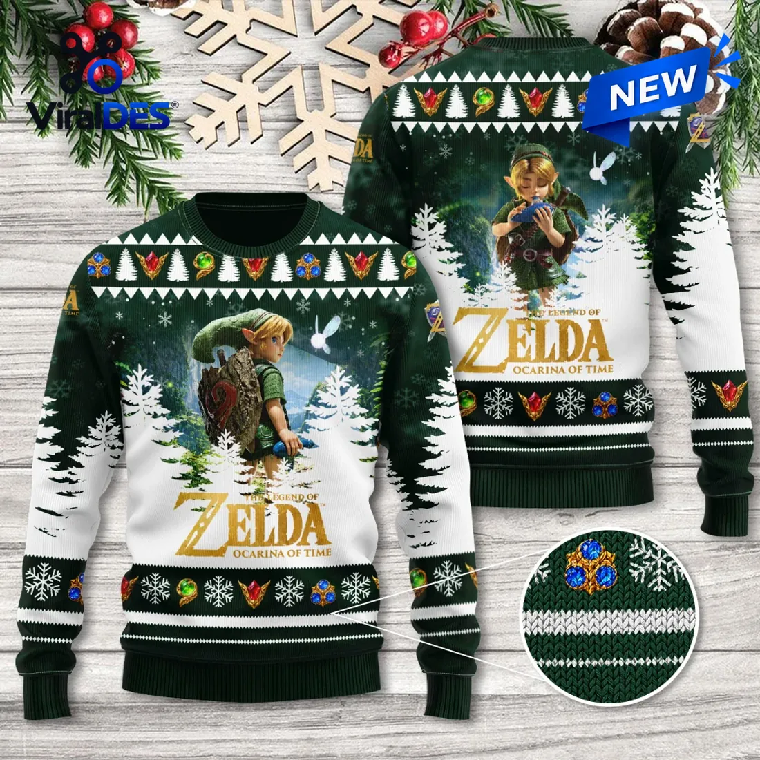 The Legend of Zelda Ocarina of Time Christmas Sweater The Legend of Zelda Ocarina of Time Christmas Sweater