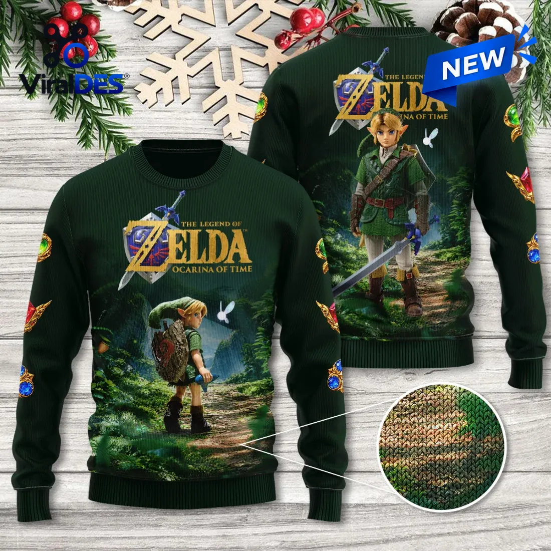 The Legend of Zelda Ocarina of Time Ugly Sweater The Legend of Zelda Ocarina of Time Ugly Sweater
