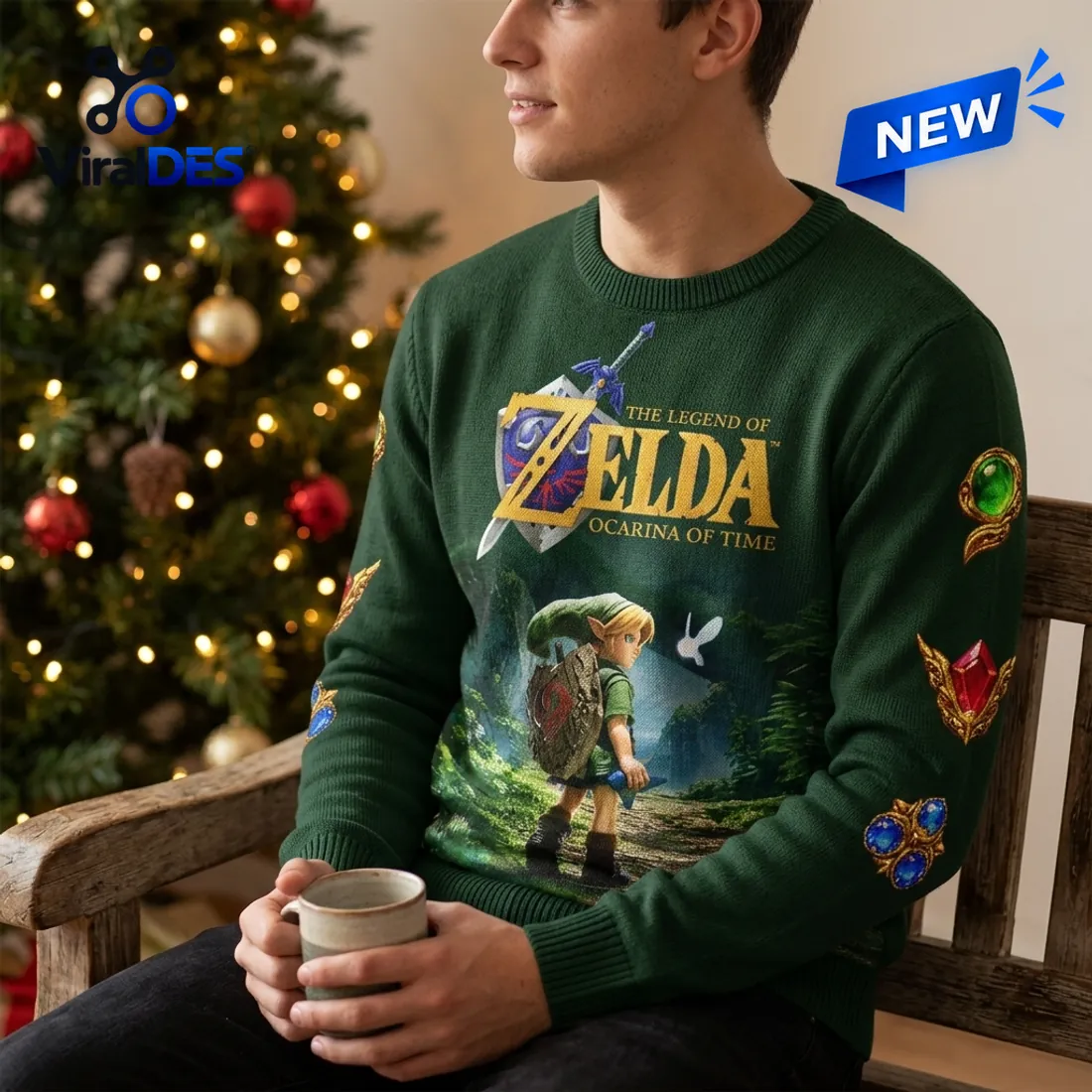 The Legend of Zelda Ocarina of Time Ugly Sweater The Legend of Zelda Ocarina of Time Ugly Sweater
