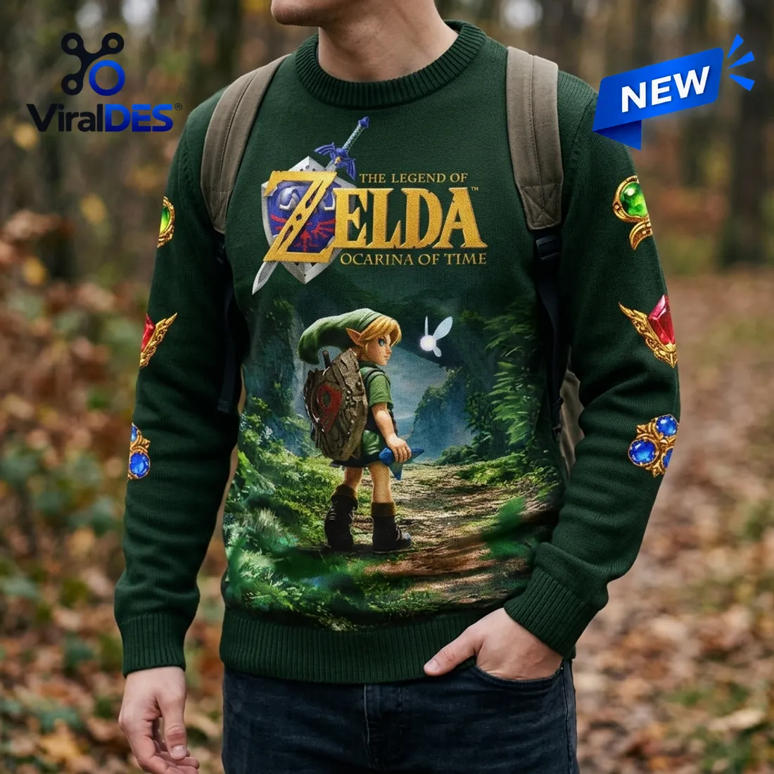 The Legend of Zelda Ocarina of Time Ugly Sweater The Legend of Zelda Ocarina of Time Ugly Sweater