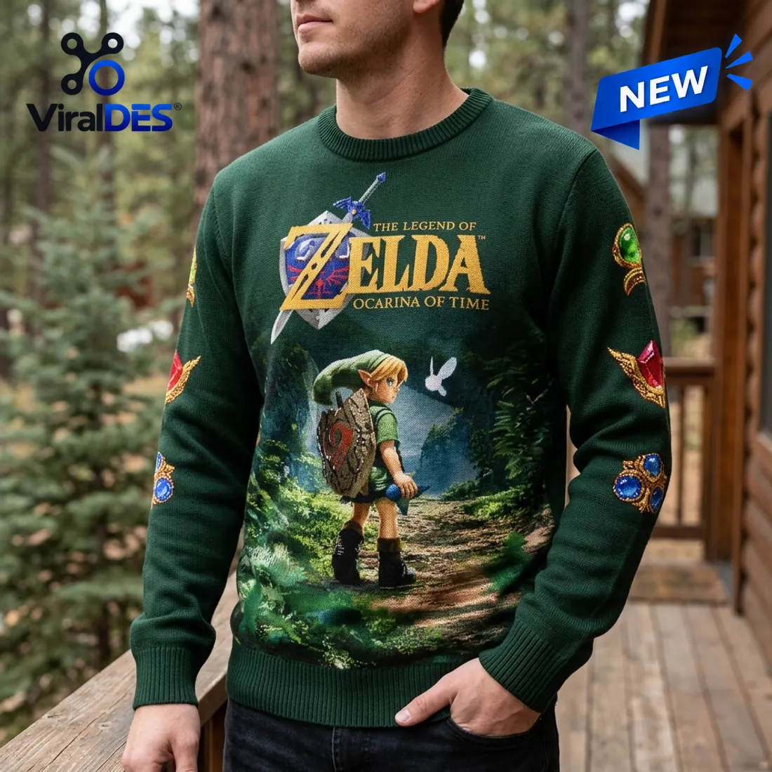 The Legend of Zelda Ocarina of Time Ugly Sweater The Legend of Zelda Ocarina of Time Ugly Sweater