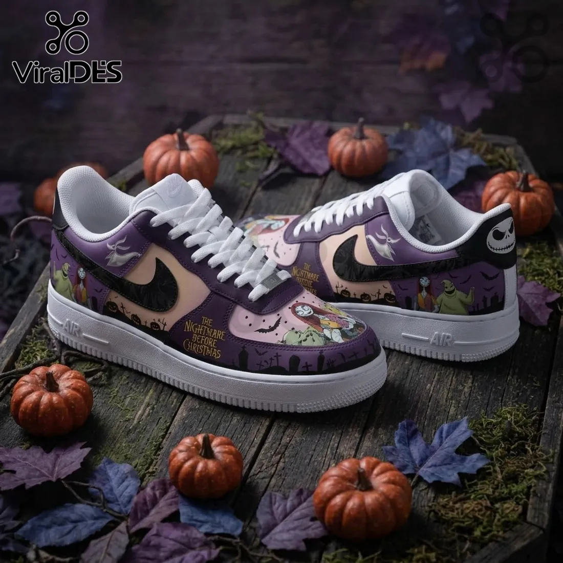 The Nightmare Before Christmas Purple Air Force 1 Shoes The Nightmare Before Christmas Purple Air Force 1 Shoes