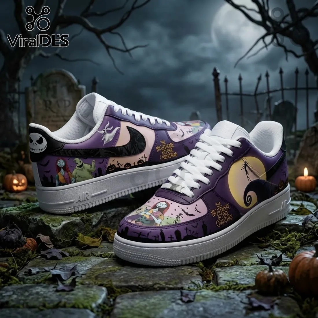 The Nightmare Before Christmas Purple Air Force 1 Shoes The Nightmare Before Christmas Purple Air Force 1 Shoes