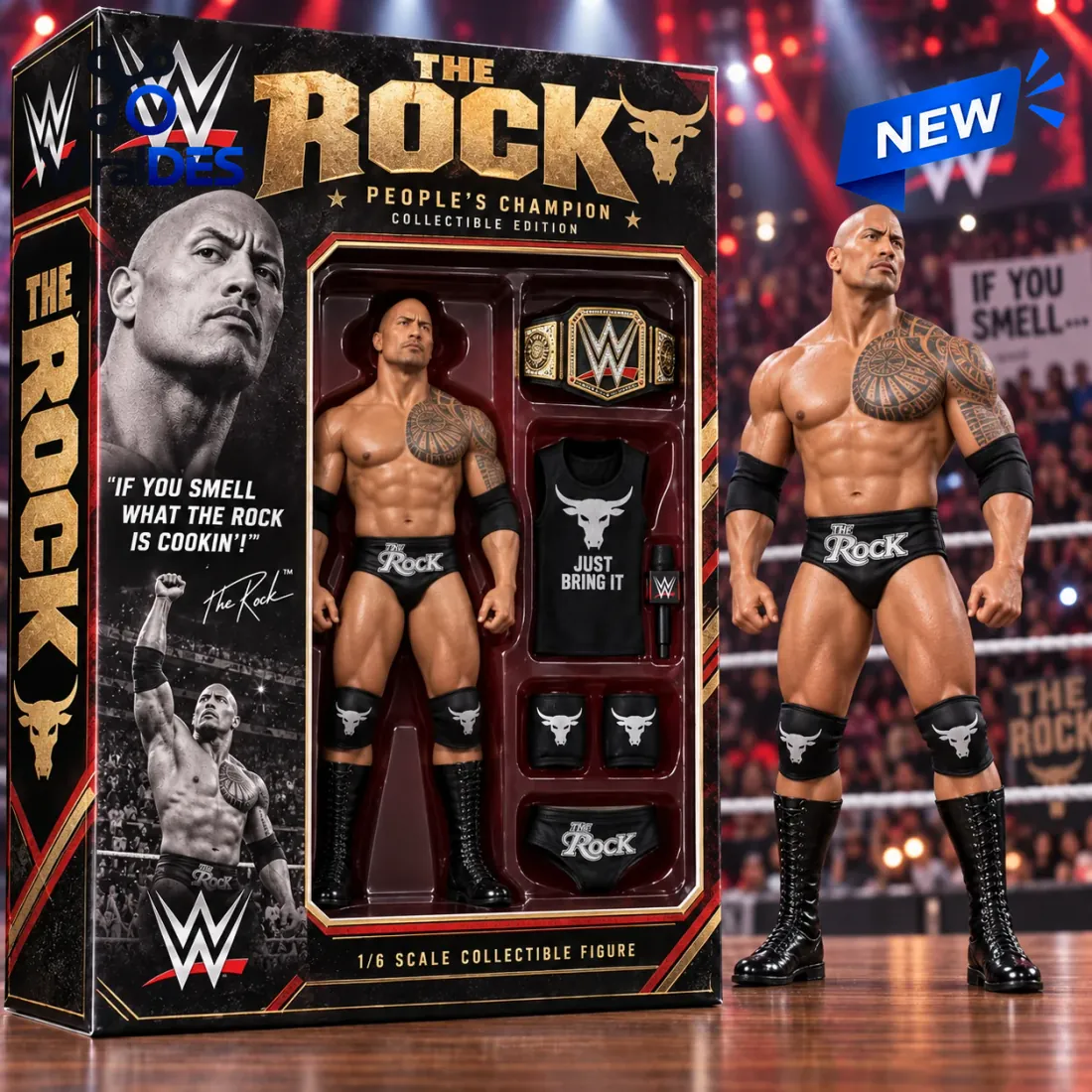 The Rock Collectible Action Figure The Rock Collectible Action Figure