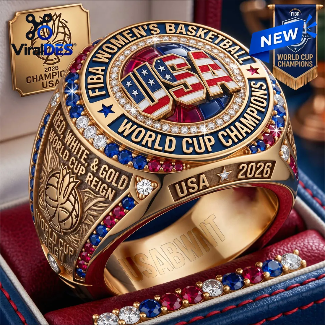 USA Basketball FIBA Women’s World Cup 2026 Ring USA Basketball FIBA Women’s World Cup 2026 Ring
