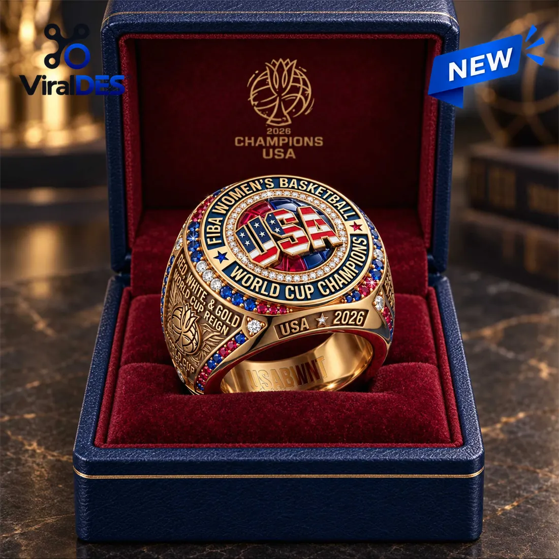 USA Basketball FIBA Women’s World Cup 2026 Ring USA Basketball FIBA Women’s World Cup 2026 Ring