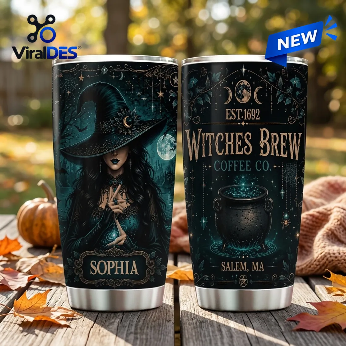 Witches Brew Salem Custom Name Tumbler Witches Brew Salem Custom Name Tumbler