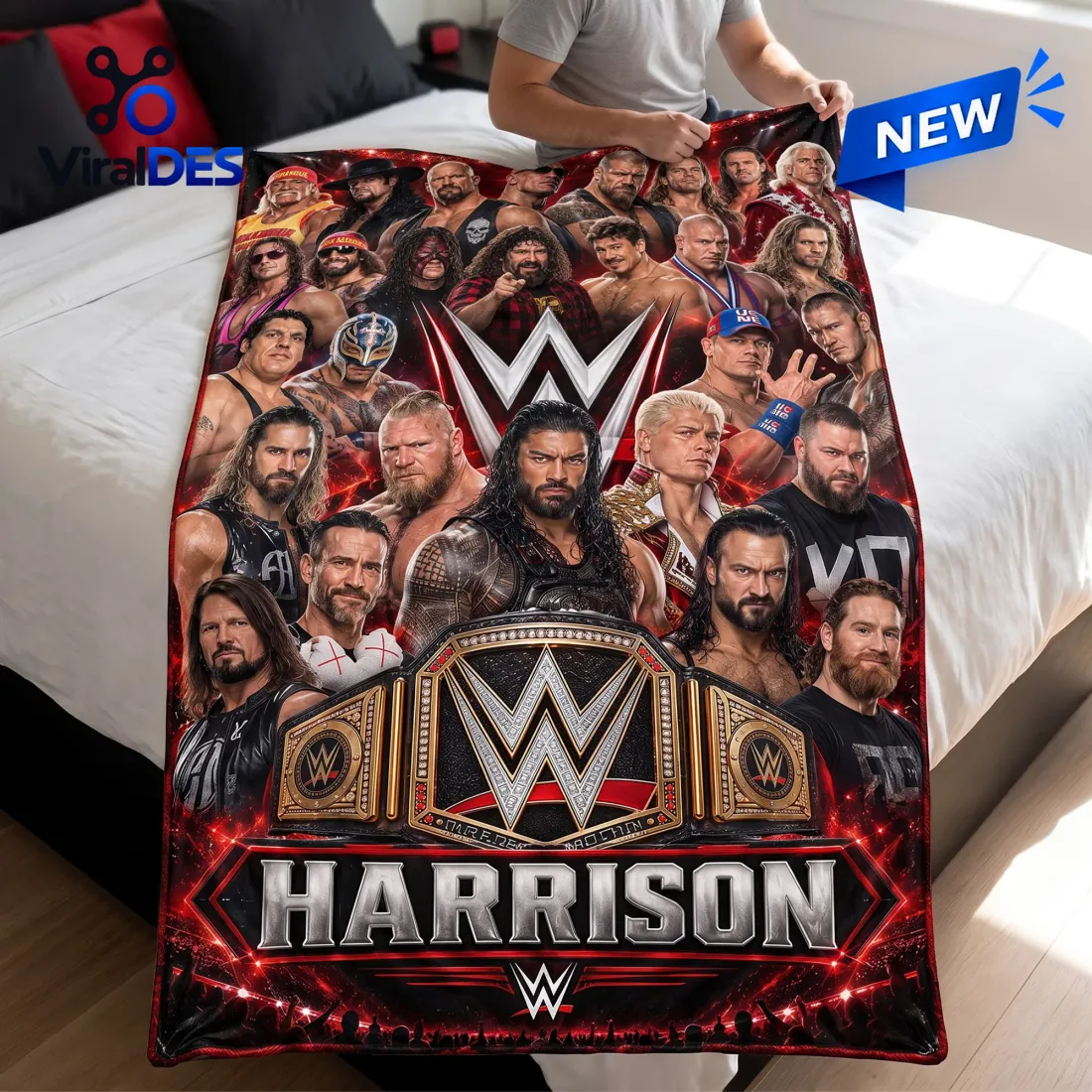 WWE Superstars Collage Fleece Blanket WWE Superstars Collage Fleece Blanket