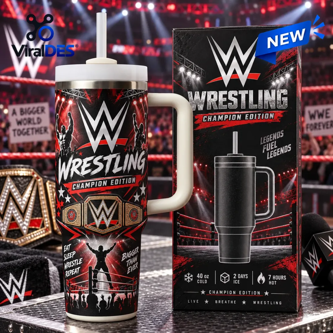 WWE Wrestling Championship Belt Stanley Tumbler WWE Wrestling Championship Belt Stanley Tumbler