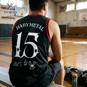 BABYMETAL World Tour Black Basketball Jersey