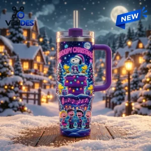 Snoopy Christmas Winter Snow 40oz Tumbler