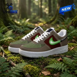 Star Wars Yoda Brown Custom Air Force 1 Sneakers