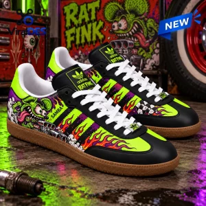 Rat Fink Hot Rod Black Samba Shoes