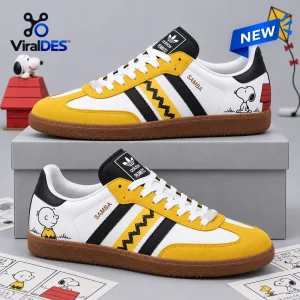 Peanuts Snoopy Charlie Brown Zigzag Adidas Samba Shoes
