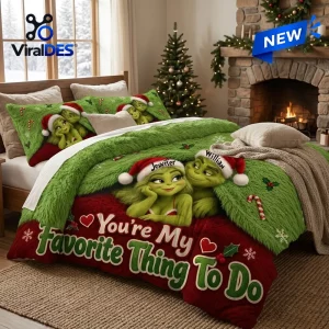 Grinch Christmas Couple Bedding Set Grinch Christmas Couple Bedding Set