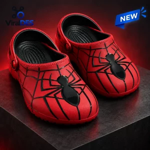 Red Spider Web Black Clogs Red Spider Web Black Clogs