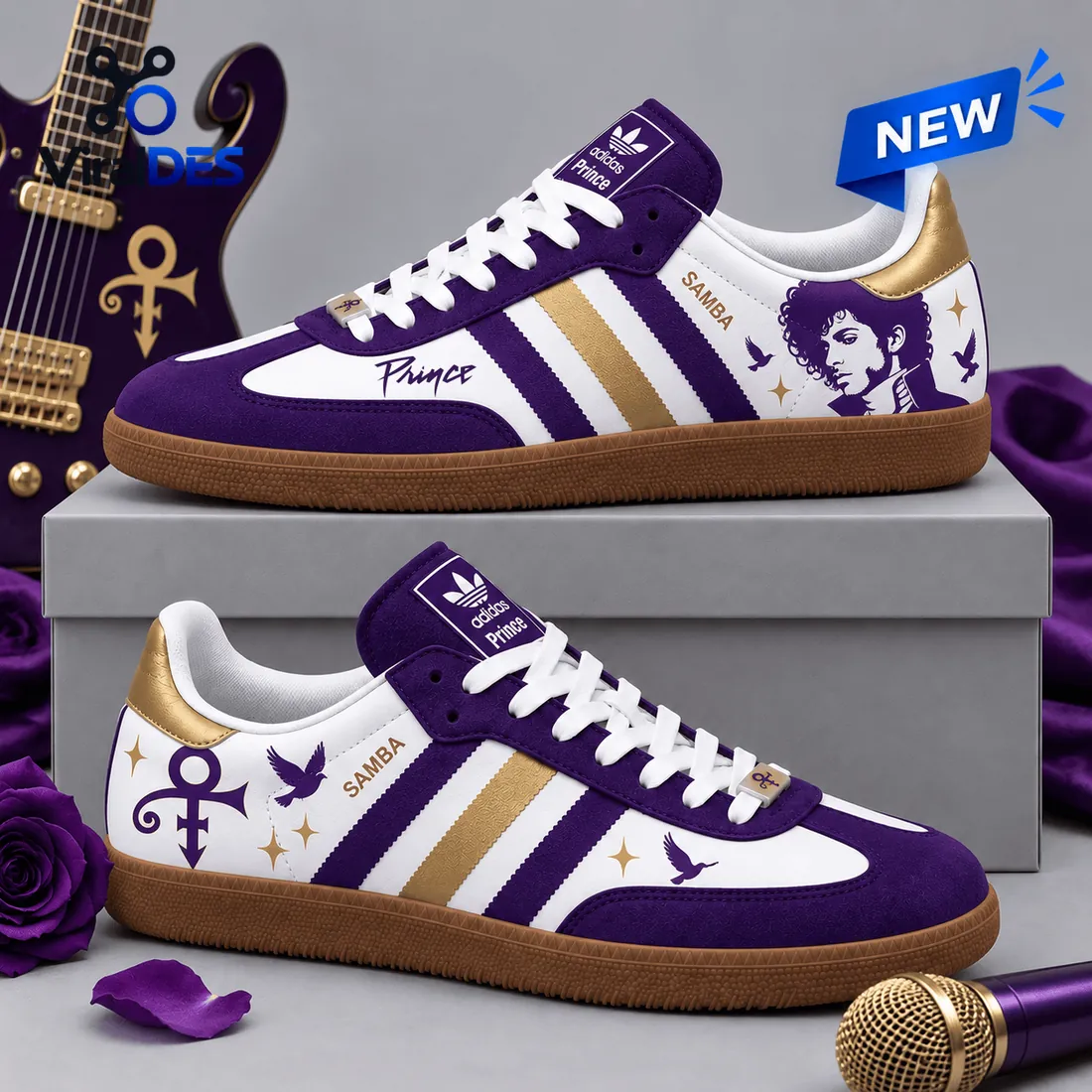 Adidas Prince Purple Rain Samba Shoes Adidas Prince Purple Rain Samba Shoes