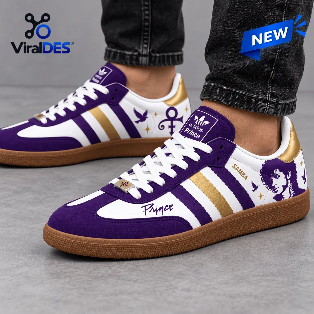 Adidas Prince Purple Rain Samba Shoes Adidas Prince Purple Rain Samba Shoes