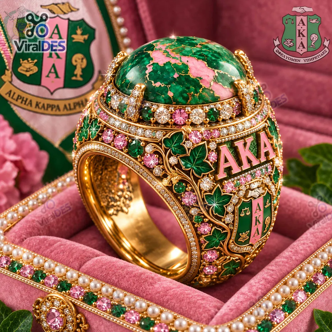 Alpha Kappa Alpha Gold Ring Alpha Kappa Alpha Gold Ring