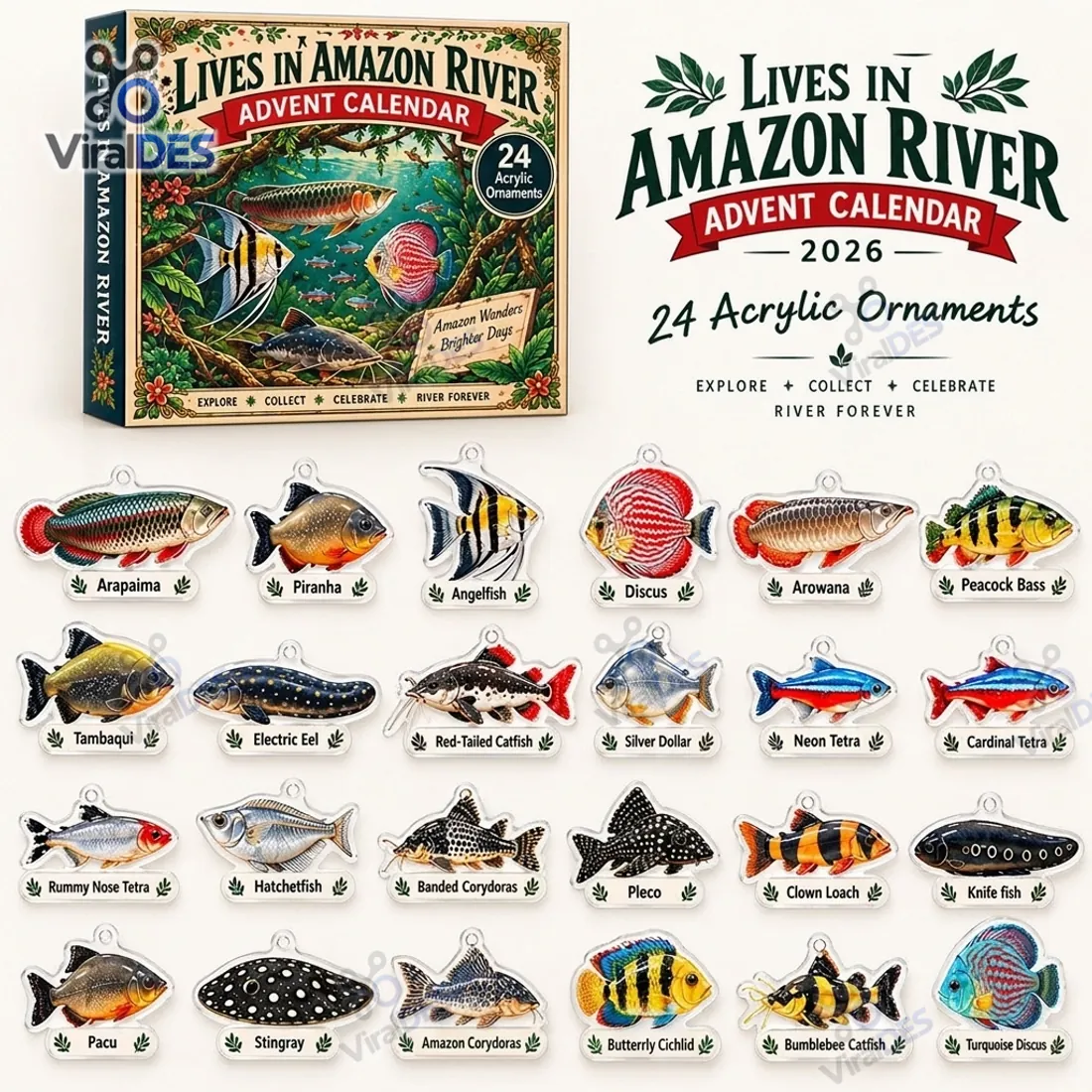 Amazon River Fish Species 2026 Advent Calendar Amazon River Fish Species 2026 Advent Calendar