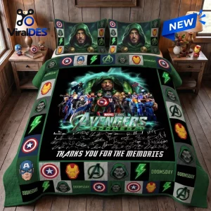 Avengers Doomsday Superhero Bedding Set