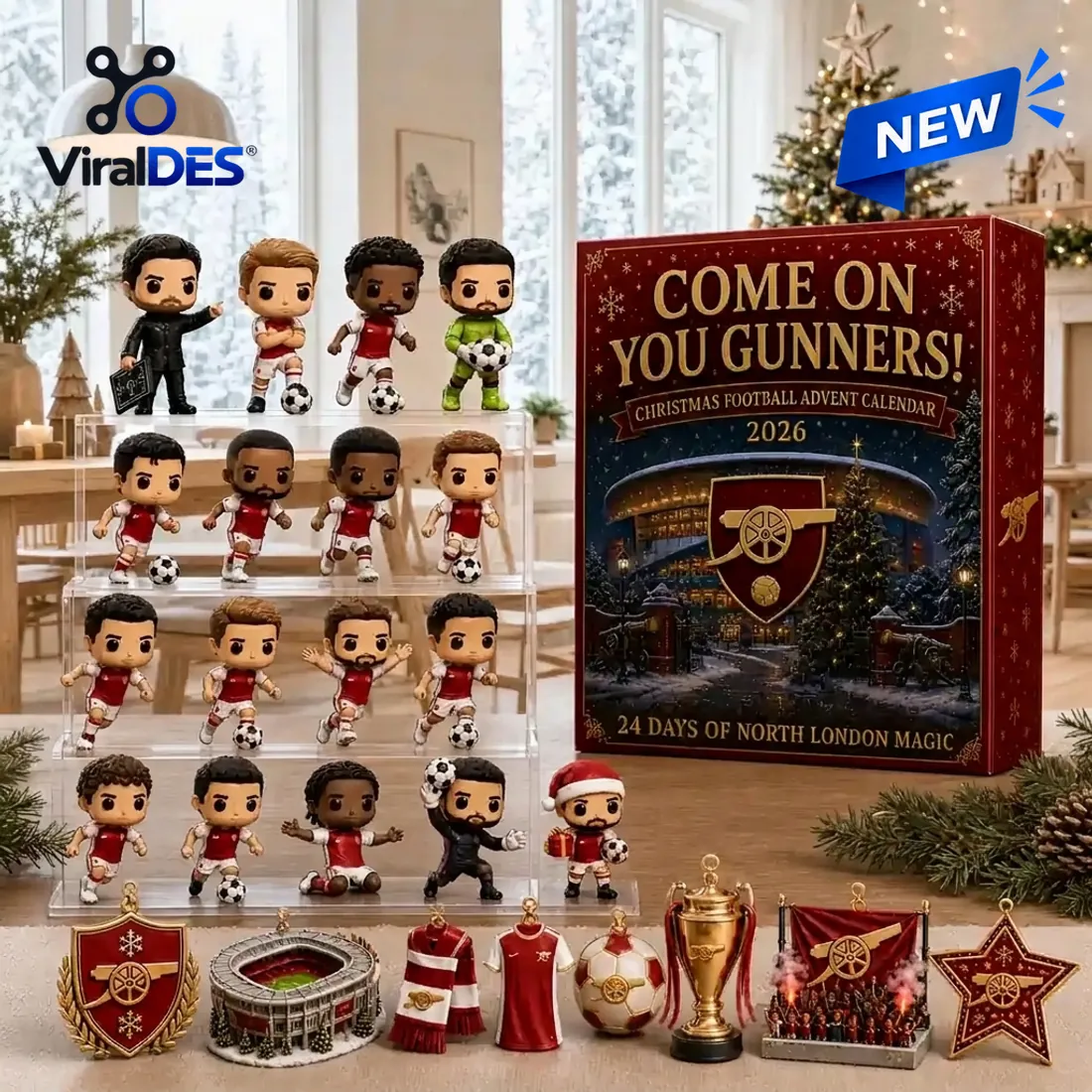 Arsenal FC 2026 Christmas Football Advent Calendar Arsenal FC 2026 Christmas Football Advent Calendar