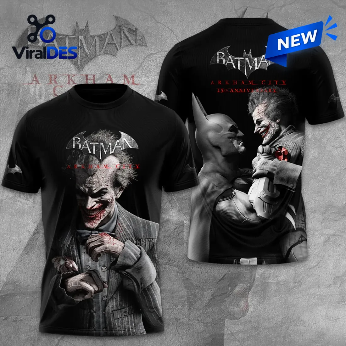 Batman Arkham City 15th Anniversary T-Shirt Batman Arkham City 15th Anniversary T-Shirt