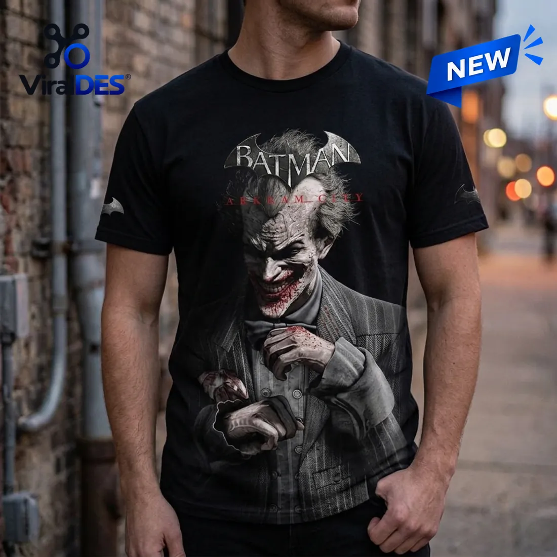 Batman Arkham City 15th Anniversary T-Shirt Batman Arkham City 15th Anniversary T-Shirt