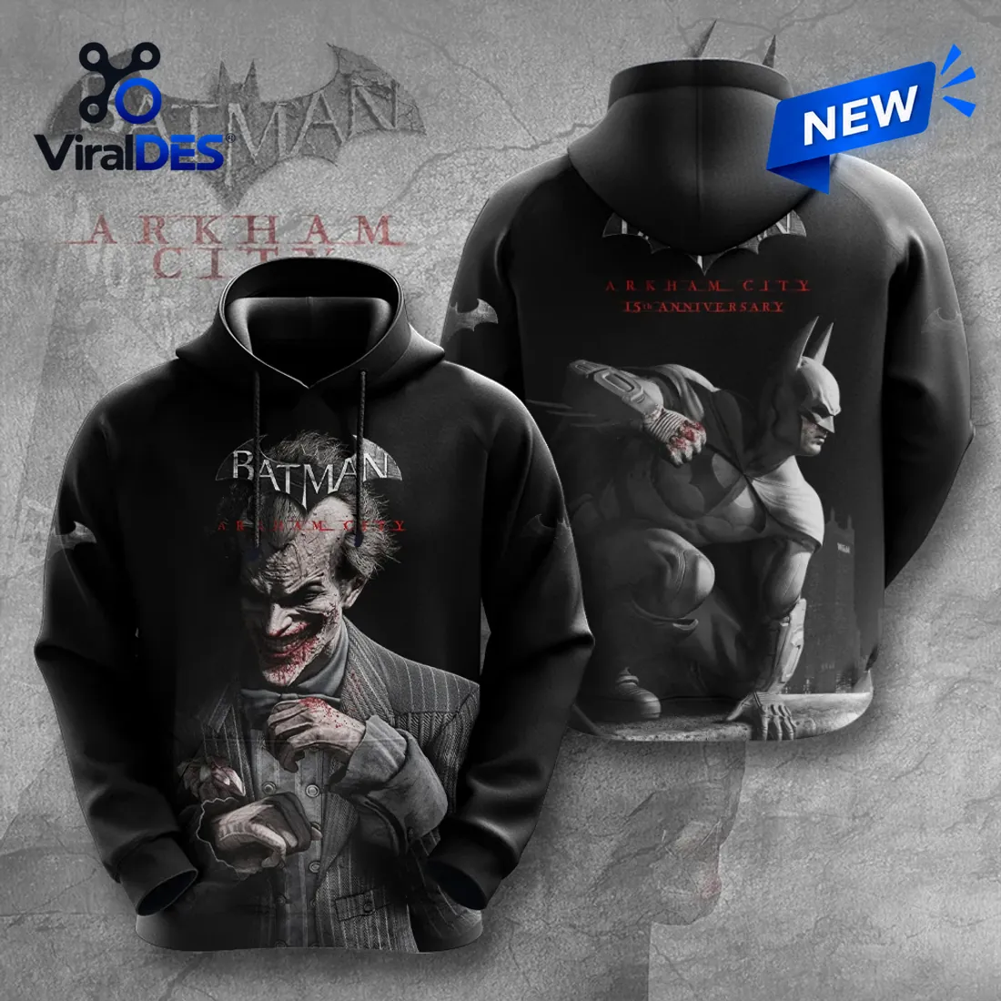 Batman Arkham City 15th Anniversary T-Shirt Batman Arkham City 15th Anniversary T-Shirt