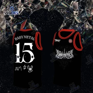 BABYMETAL World Tour Black Basketball Jersey