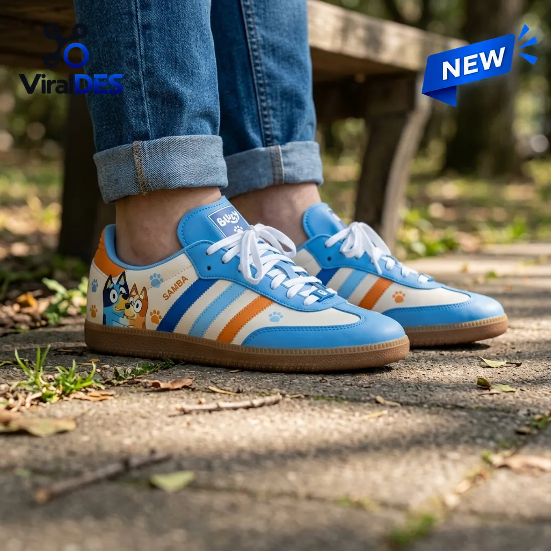 Bluey And Bingo Blue Samba Shoes Bluey And Bingo Blue Samba Shoes