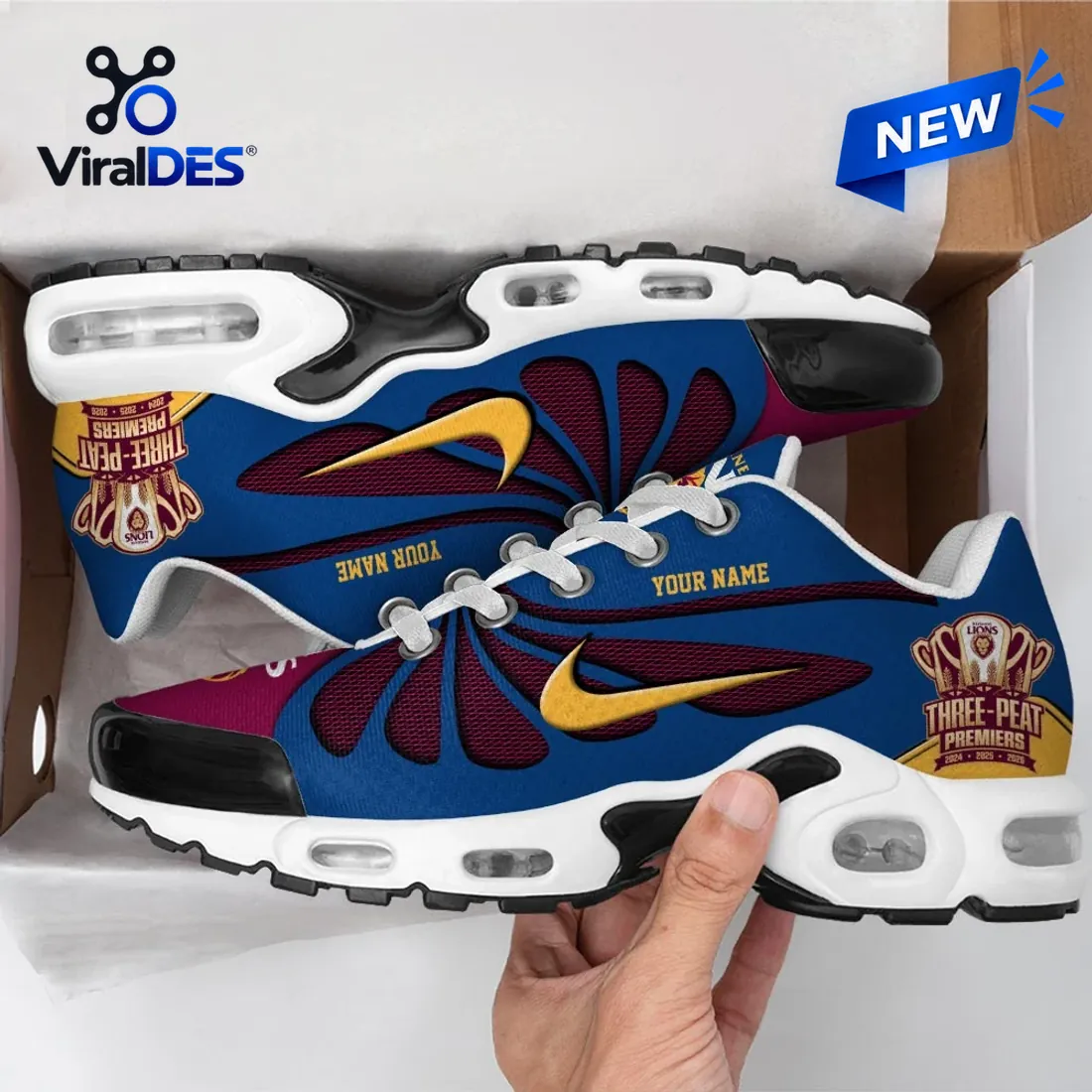 Brisbane Lions 2026 AFL Premiers Air Max Shoes Brisbane Lions 2026 AFL Premiers Air Max Shoes