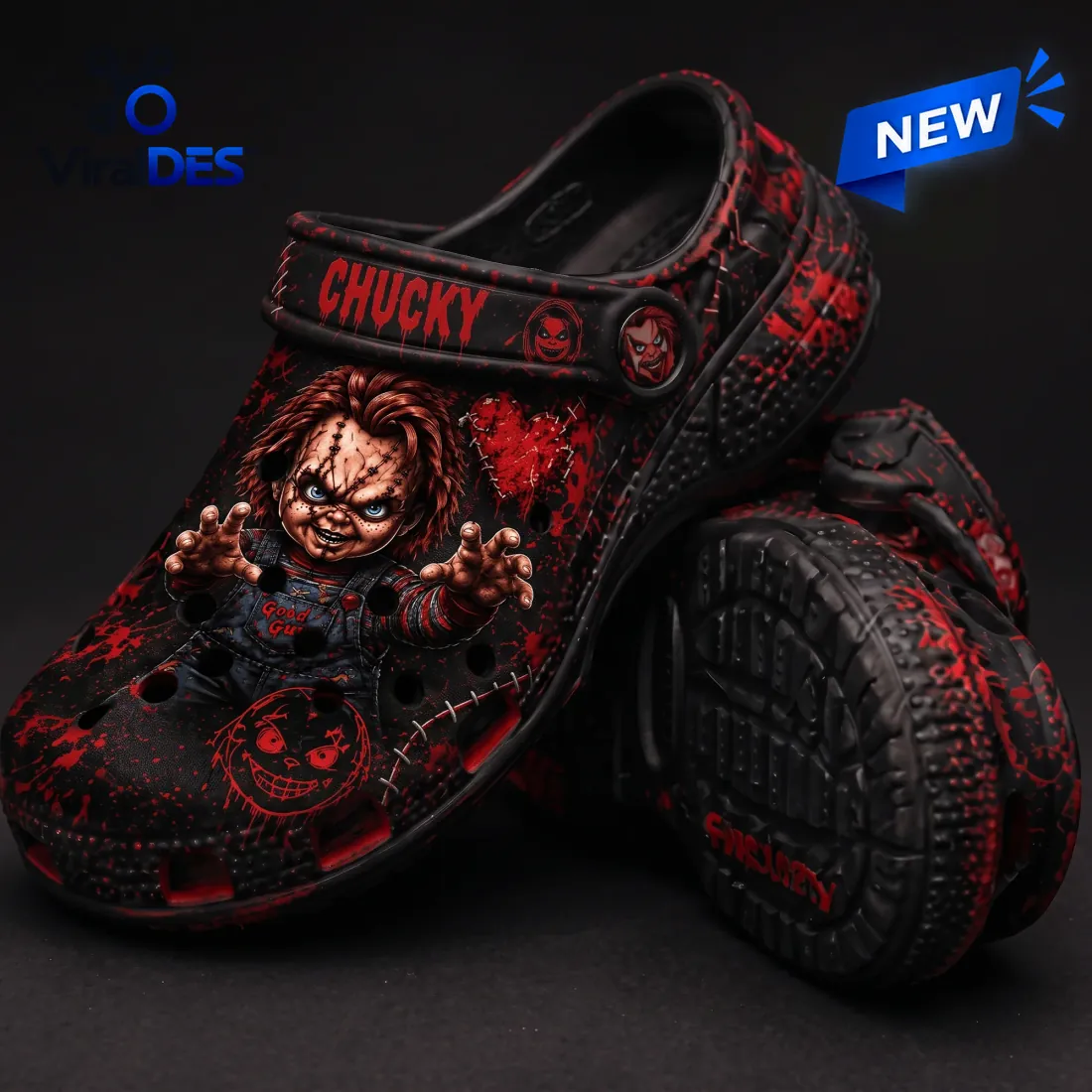 Chucky Bloody Slasher Horror Clogs Chucky Bloody Slasher Horror Clogs