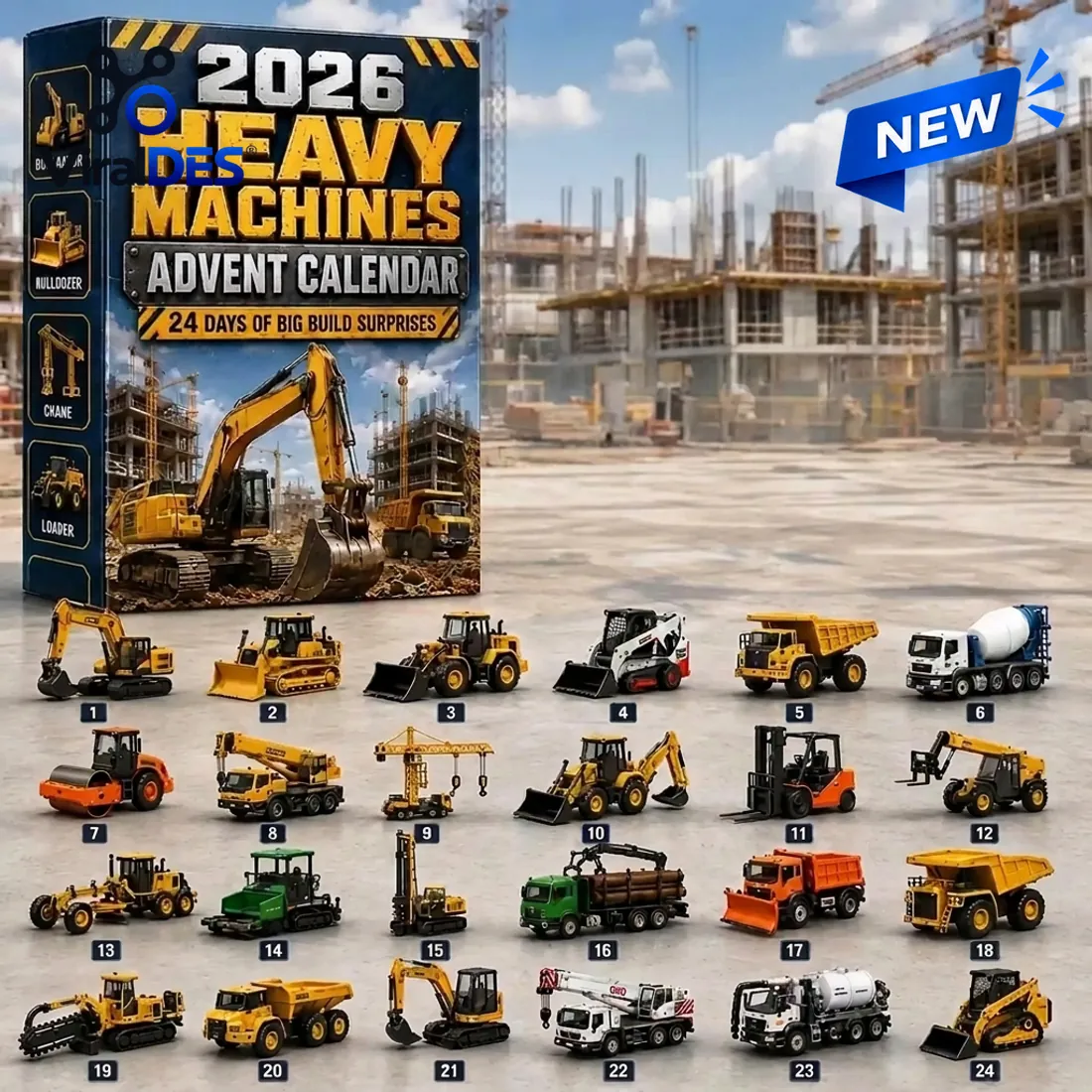 Construction Vehicles Advent Calendar Construction Vehicles Advent Calendar
