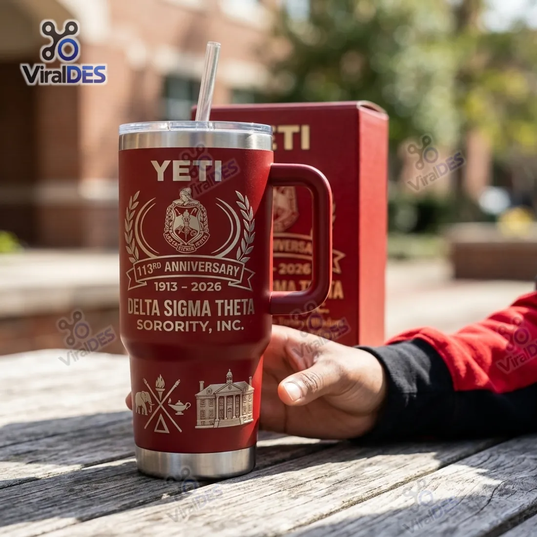 Delta Sigma Theta 113th Anniversary YETI Tumbler Cup Delta Sigma Theta 113th Anniversary YETI Tumbler Cup