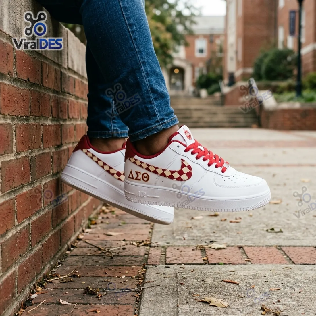 Delta Sigma Theta Custom Air Force 1 Sneaker Delta Sigma Theta Custom Air Force 1 Sneaker