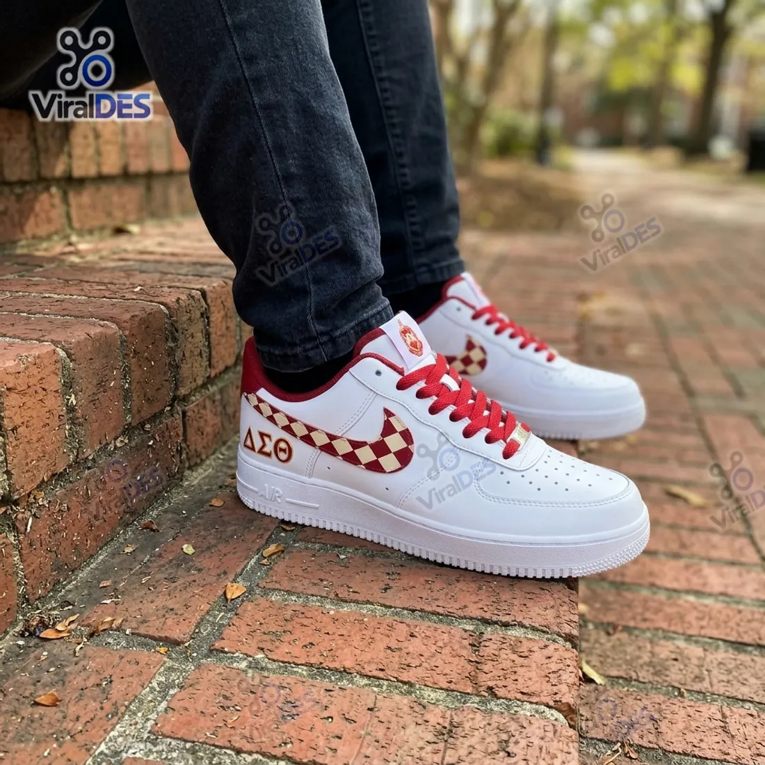 Delta Sigma Theta Custom Air Force 1 Sneaker Delta Sigma Theta Custom Air Force 1 Sneaker