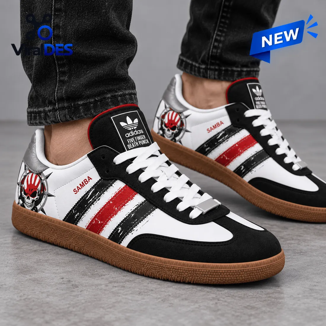Five Finger Death Punch Adidas Samba Shoes Five Finger Death Punch Adidas Samba Shoes