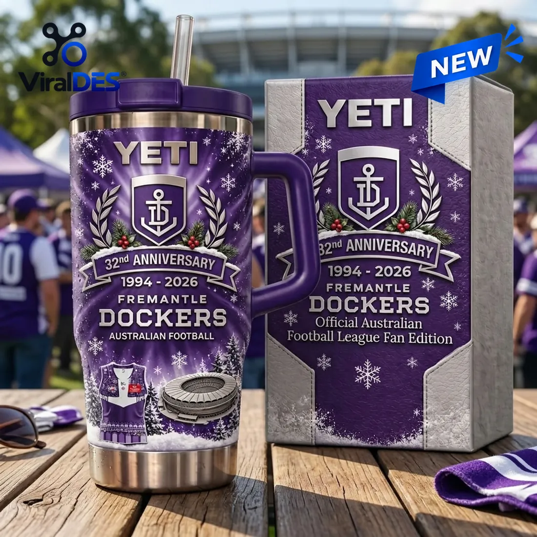 Fremantle Dockers 32nd Anniversary YETI Tumbler Fremantle Dockers 32nd Anniversary YETI Tumbler