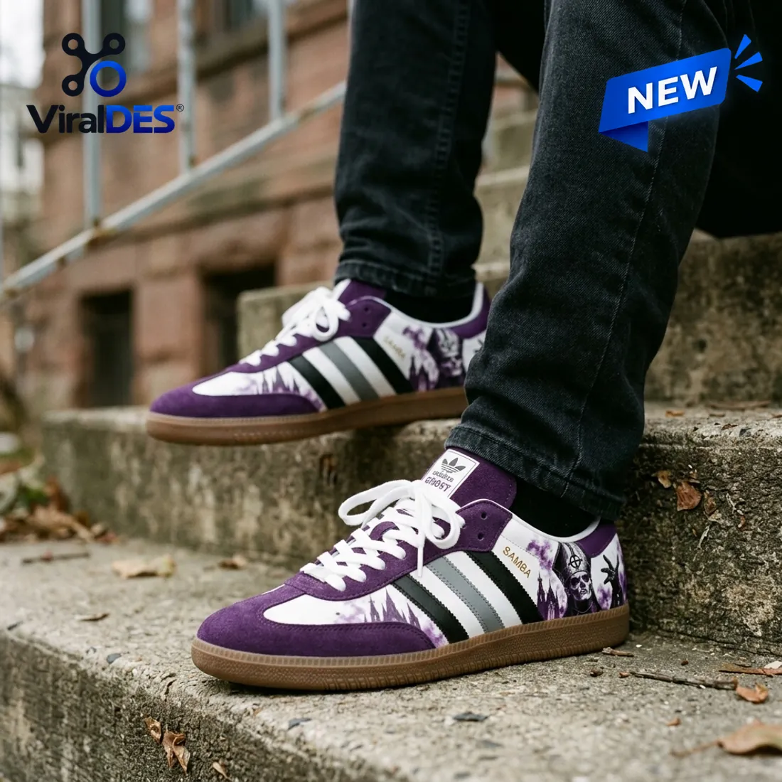 Ghost Purple Band Adidas Samba Shoes Ghost Purple Band Adidas Samba Shoes