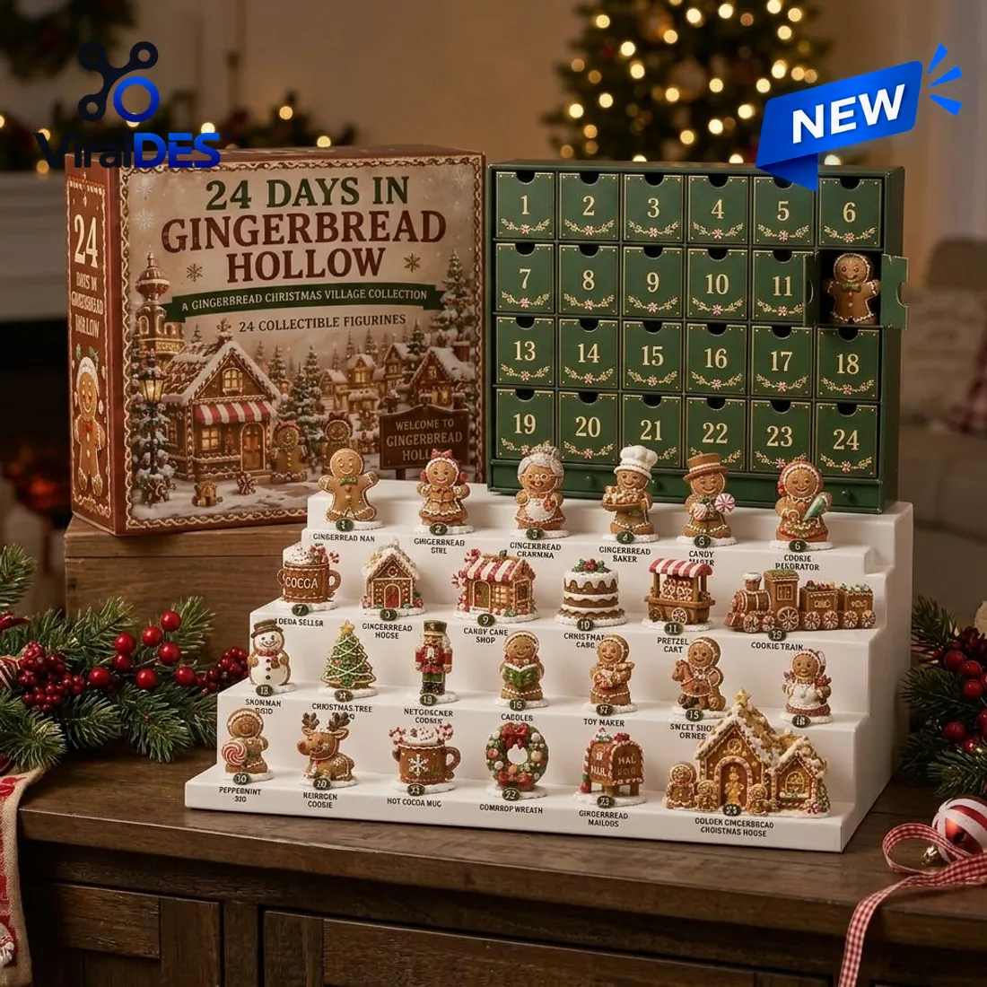 Gingerbread Hollow Christmas Countdown Advent Calendar Gingerbread Hollow Christmas Countdown Advent Calendar