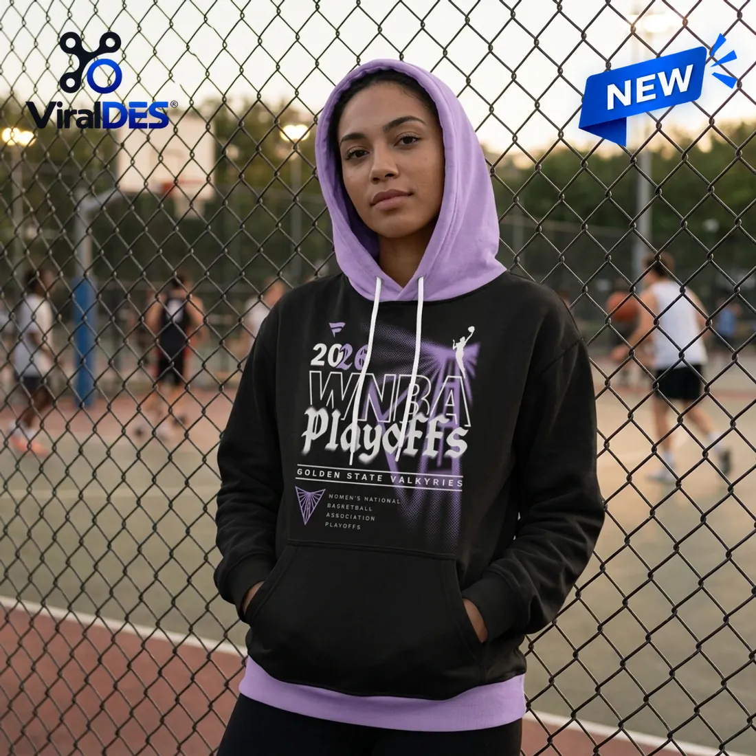 Golden State Valkyries 2026 WNBA Playoff Black Hoodie Golden State Valkyries 2026 WNBA Playoff Black Hoodie