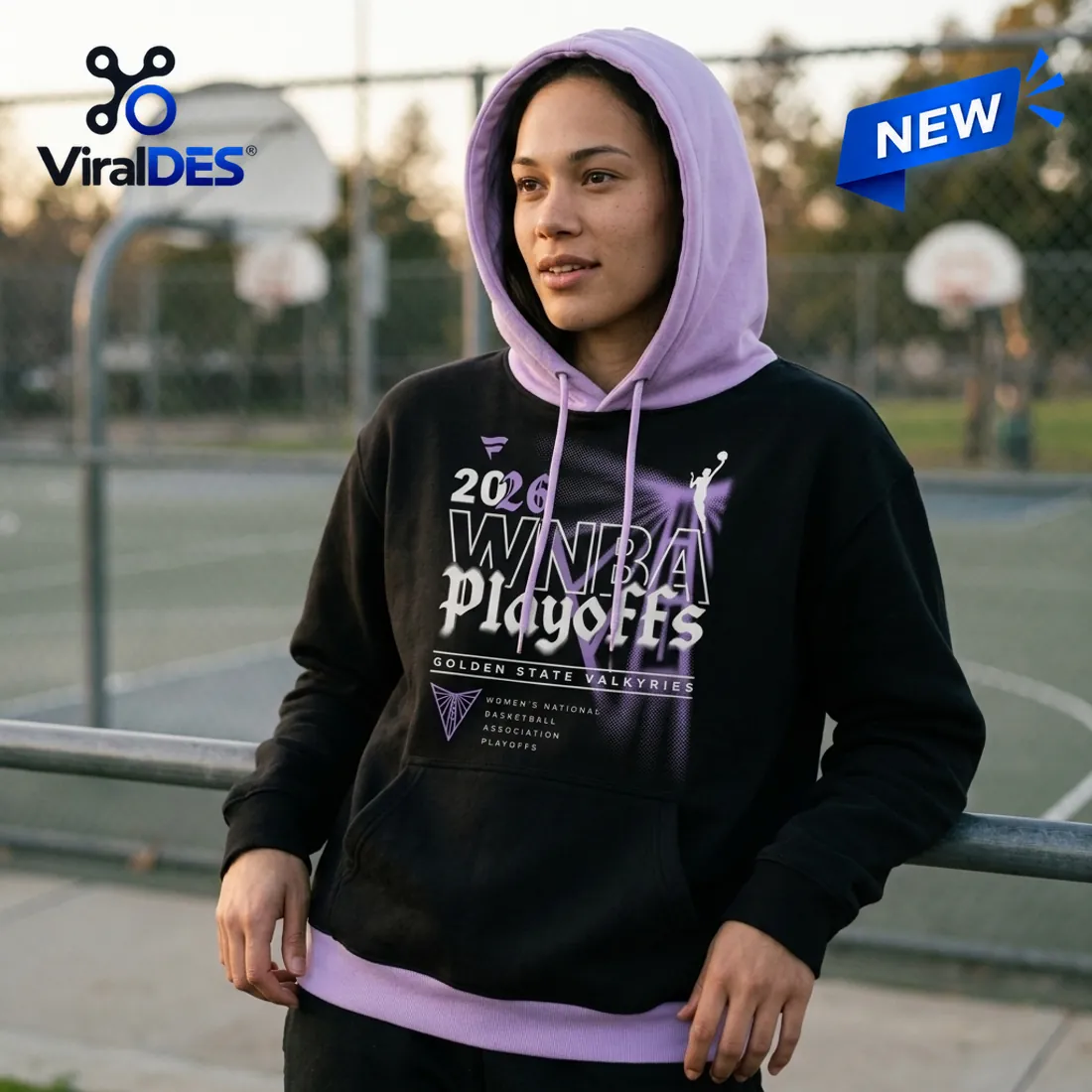 Golden State Valkyries 2026 WNBA Playoff Black Hoodie Golden State Valkyries 2026 WNBA Playoff Black Hoodie