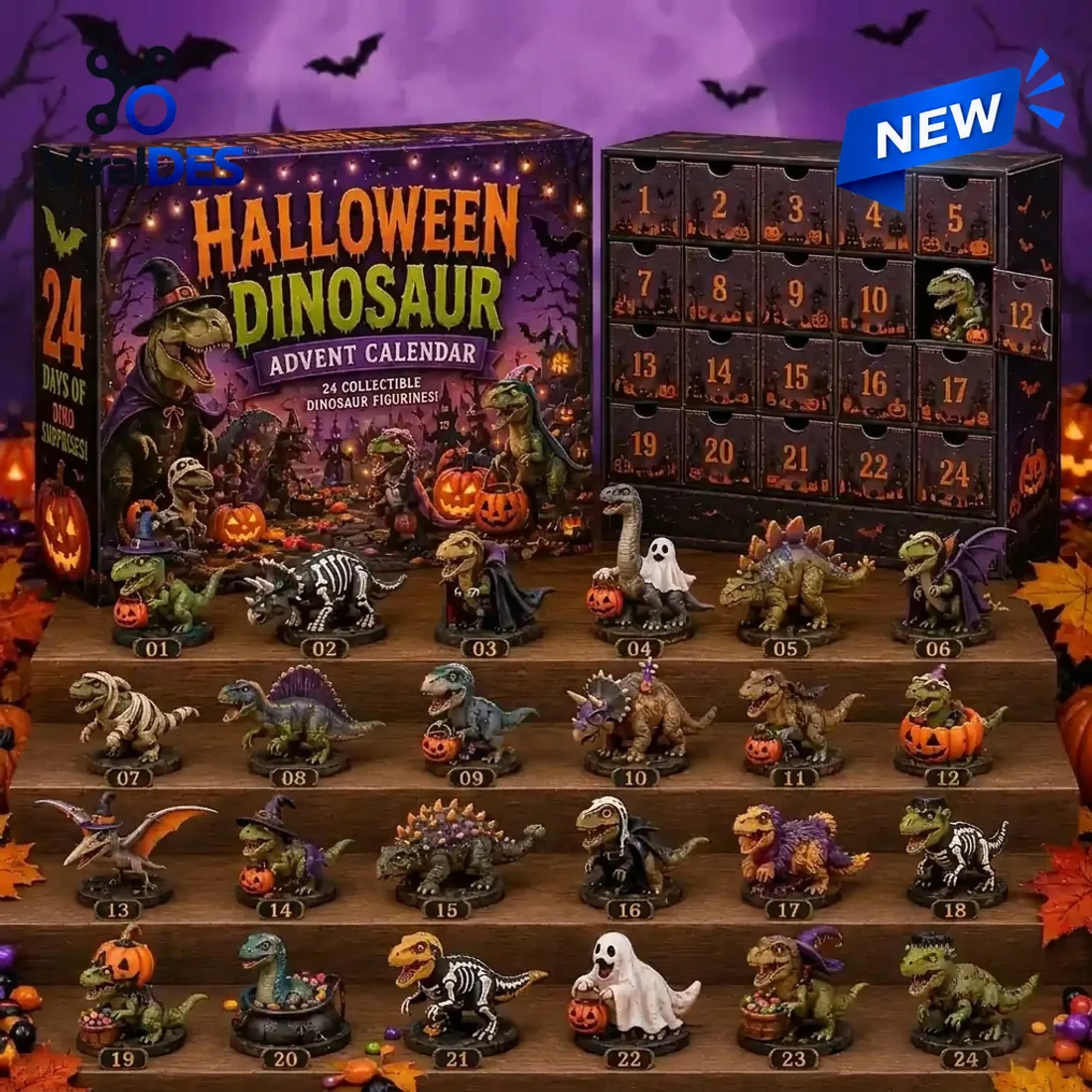 Halloween Dinosaur Advent Calendar Halloween Dinosaur Advent Calendar