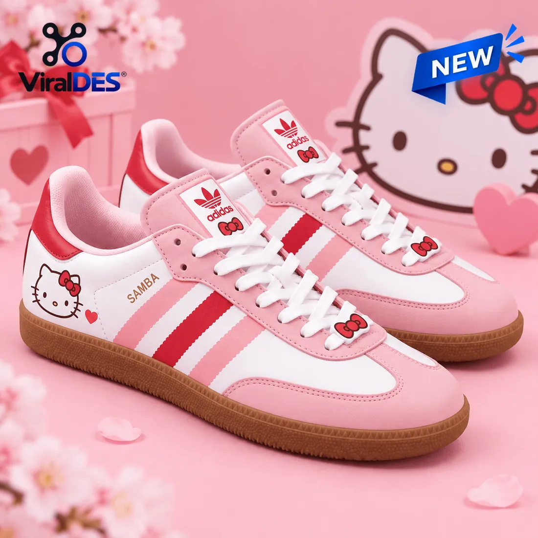 Hello Kitty x Adidas Samba Pink Sneakers Hello Kitty x Adidas Samba Pink Sneakers