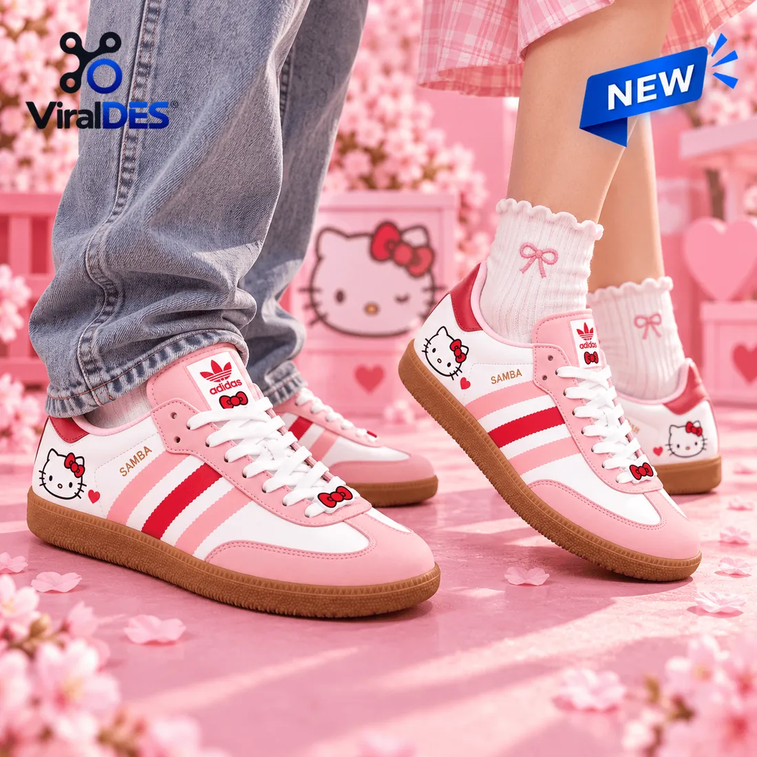 Hello Kitty x Adidas Samba Pink Sneakers Hello Kitty x Adidas Samba Pink Sneakers