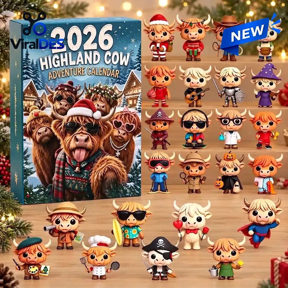 Highland Cow 2026 Advent Calendar Highland Cow 2026 Advent Calendar